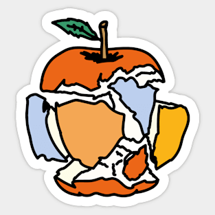 Broken Apple Sticker